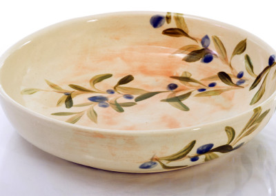 small serving bowl olive motif